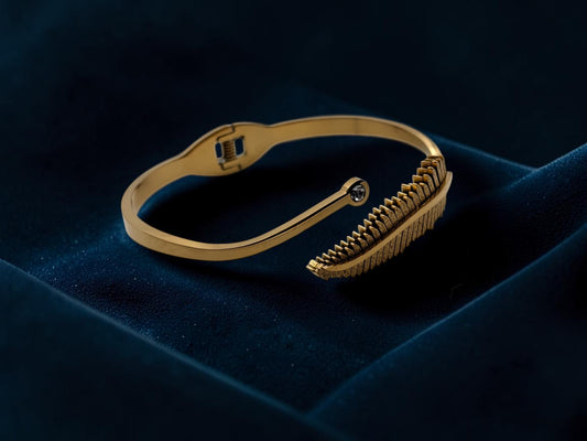 Golden Fern Cuff