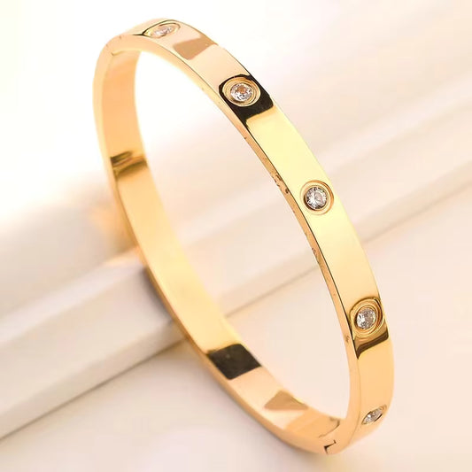 Noor Radiance Bangle– Anti Tarnish Gold Finish