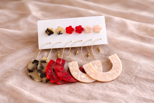 Petal Arc Earring Set