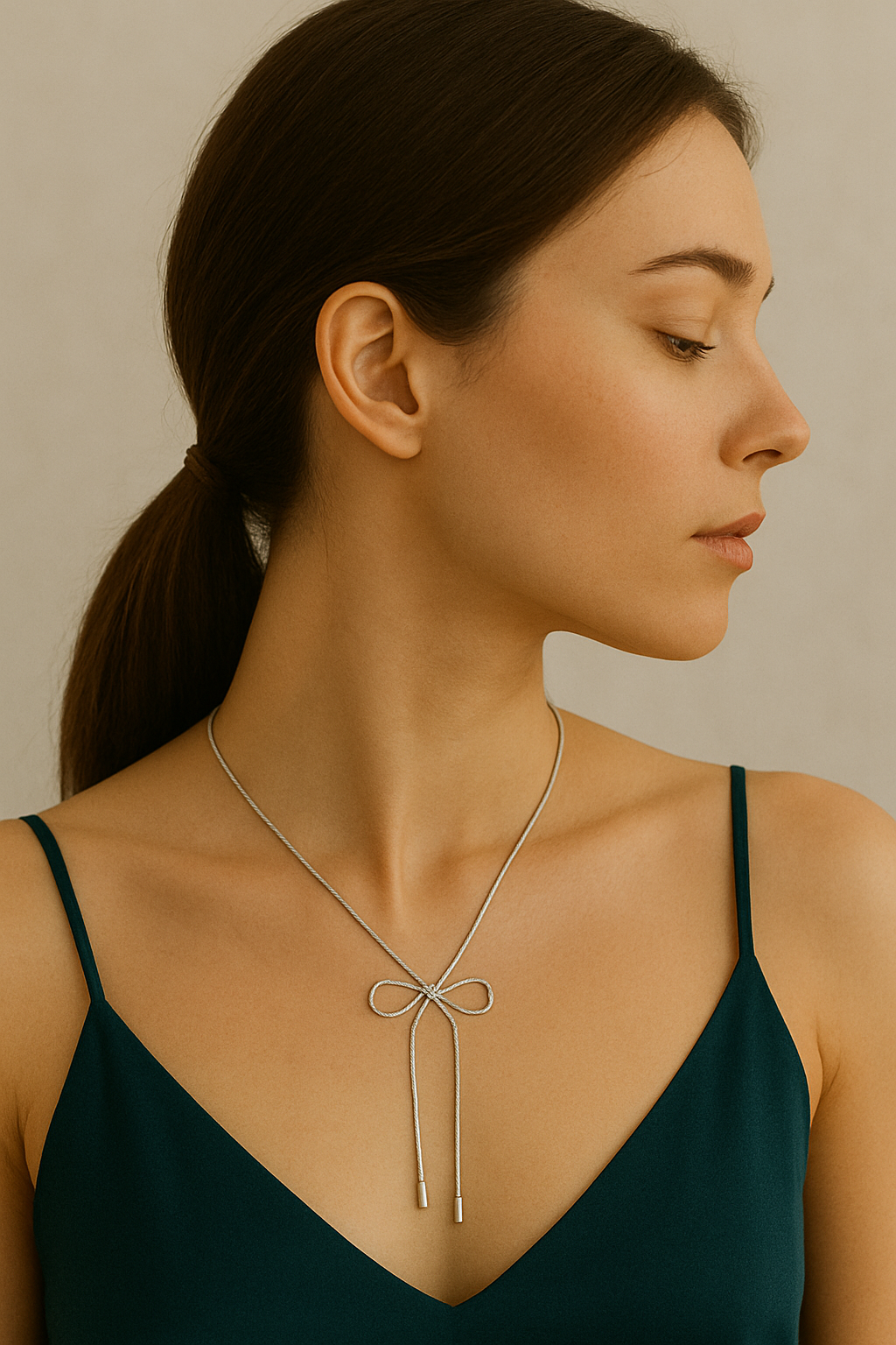 Elegant Bow Necklace