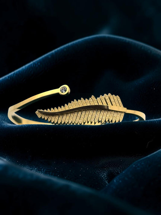 Golden Fern Cuff