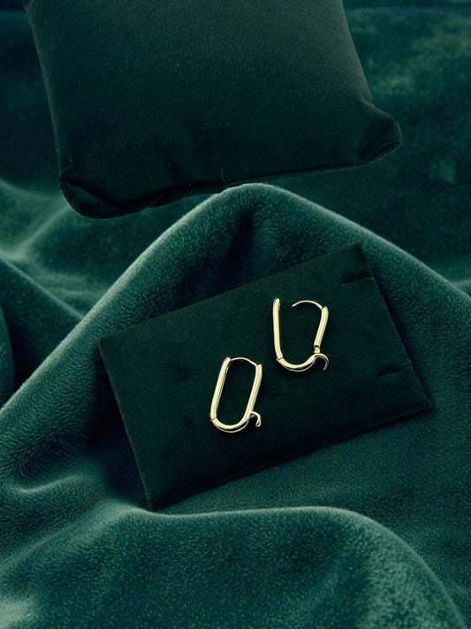 Oval Hoop Earrings