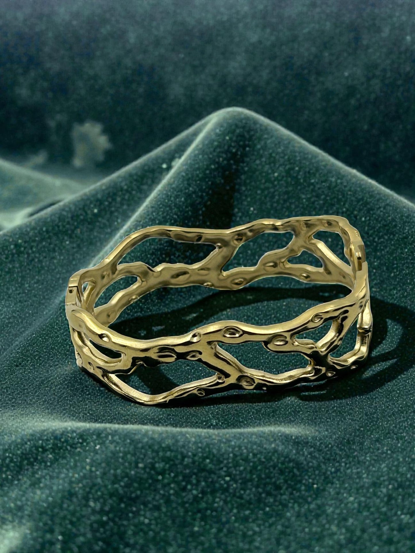 Molten Luxe Statement Cuff Bracelet