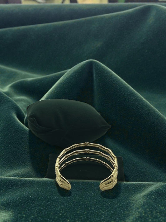 Golden Layered Cuff Bracelet
