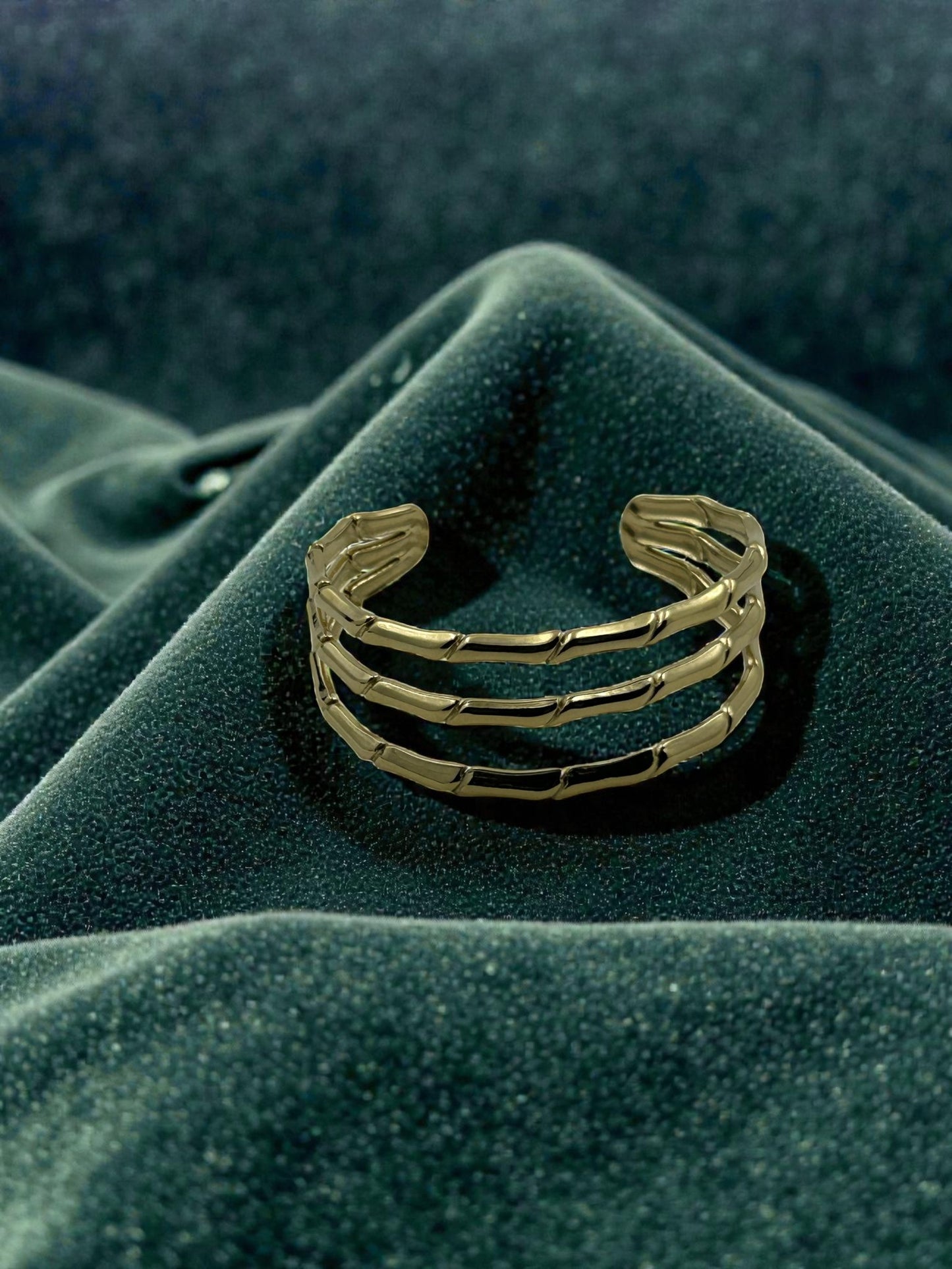 Golden Layered Cuff Bracelet