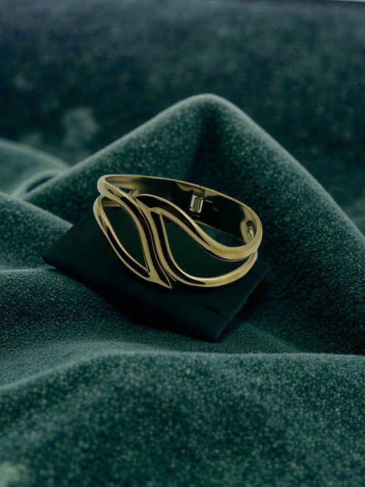 Infinity Wave Luxe Cuff Bracelet