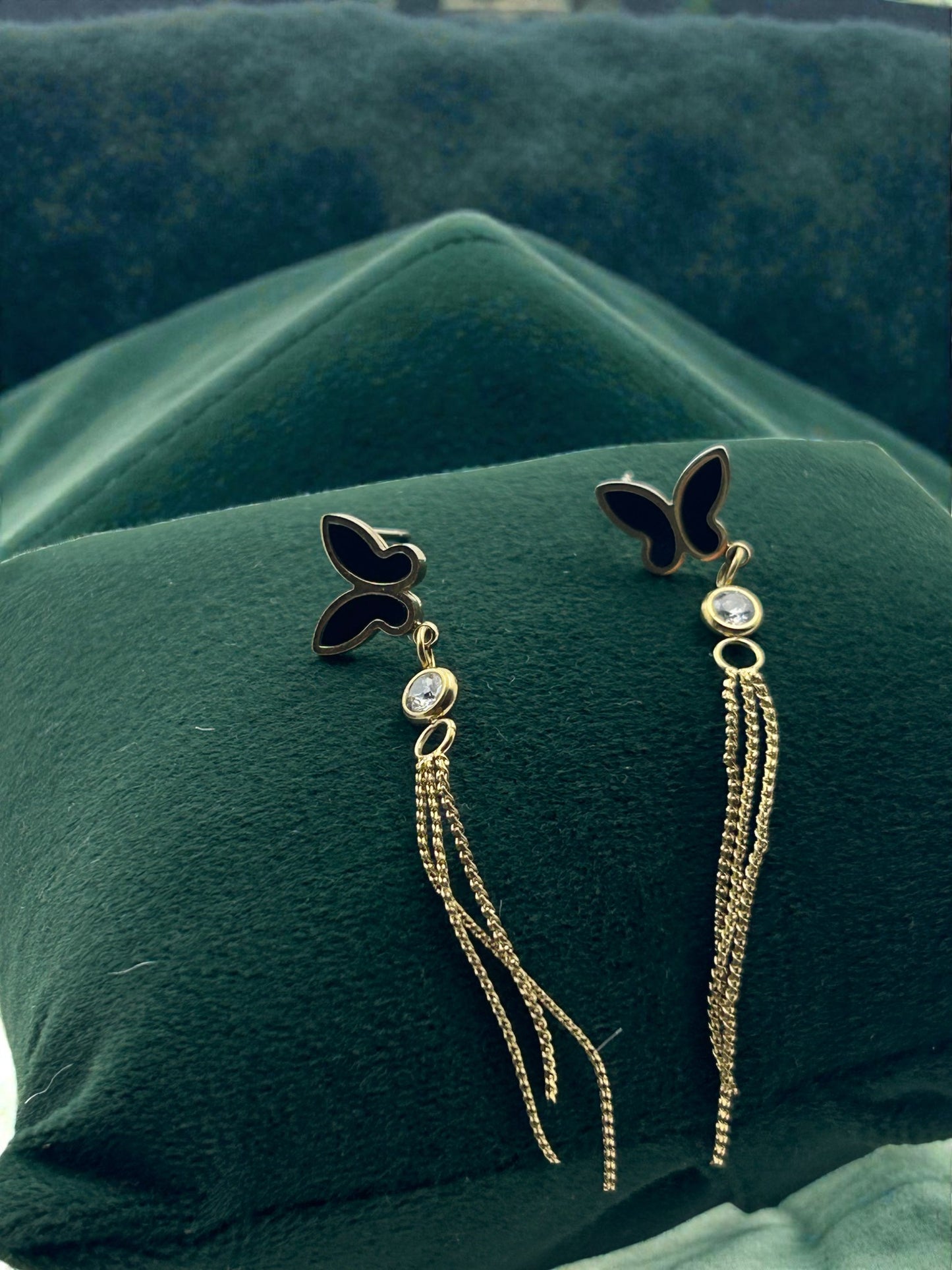 Butterfly Dangle Charm earrings