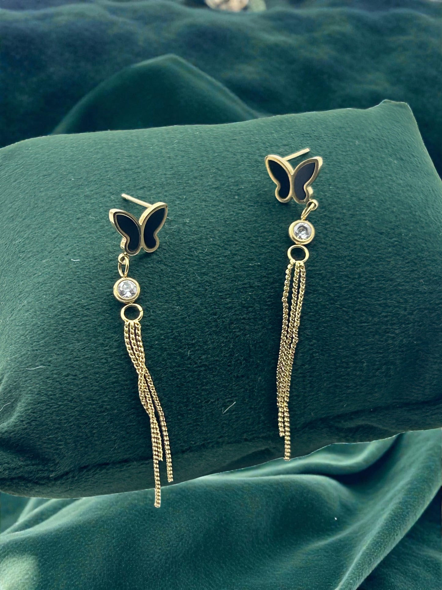 Butterfly Dangle Charm earrings