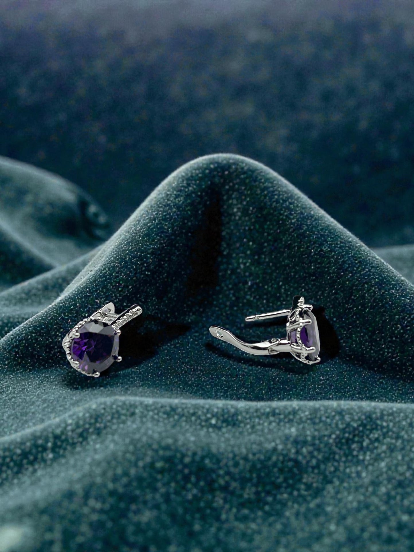 Midnight Royale Twin Drop Earrings