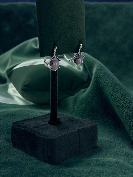 Midnight Royale Twin Drop Earrings