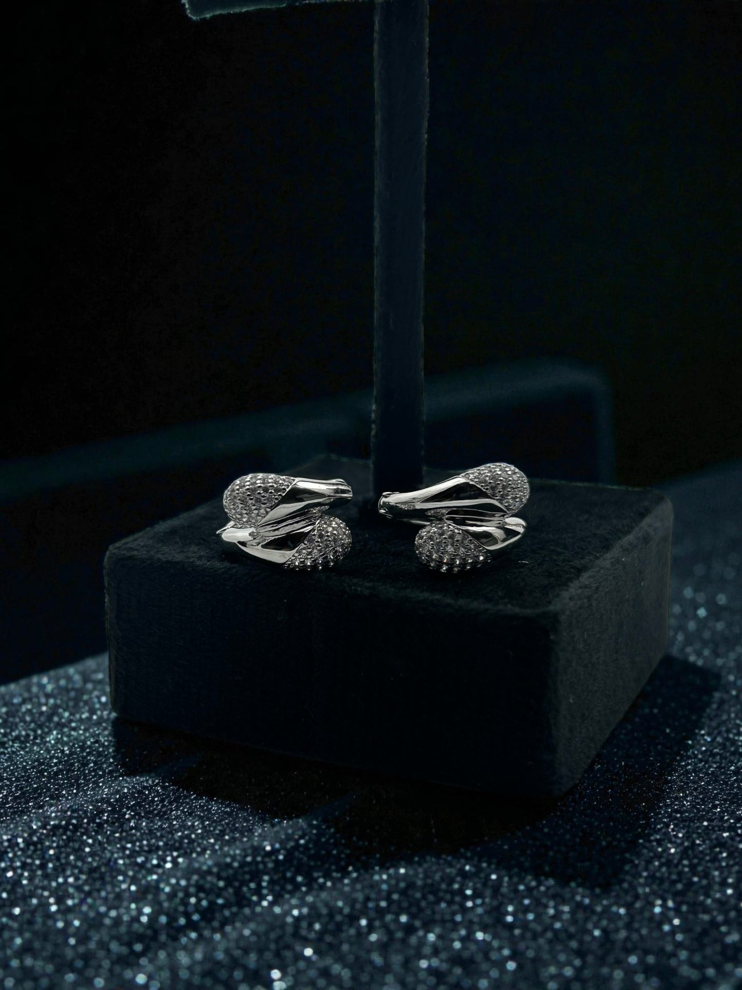 Luna Twist Spark Earrings