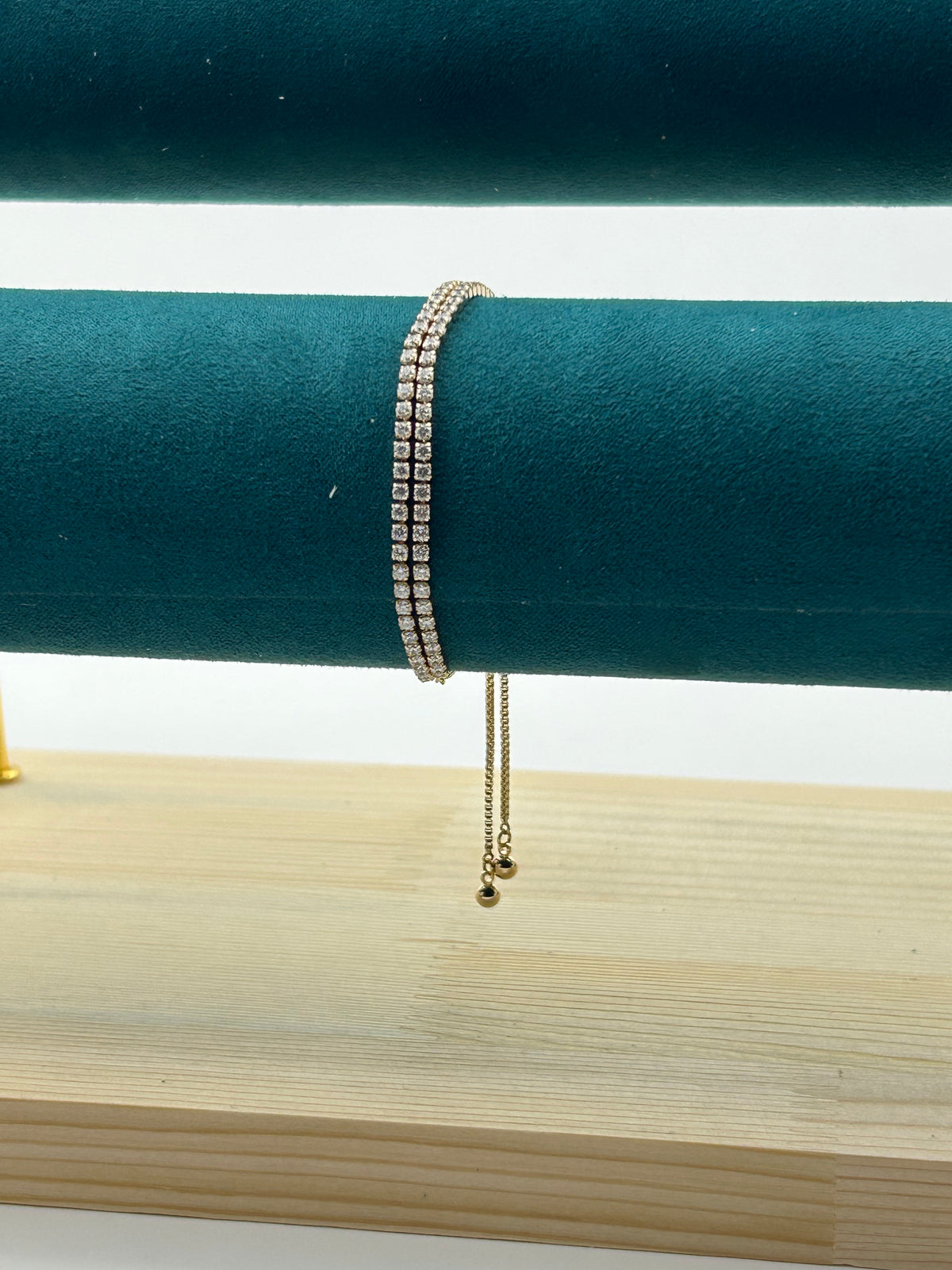 Elara Double Row Tennis AD Bracelet
