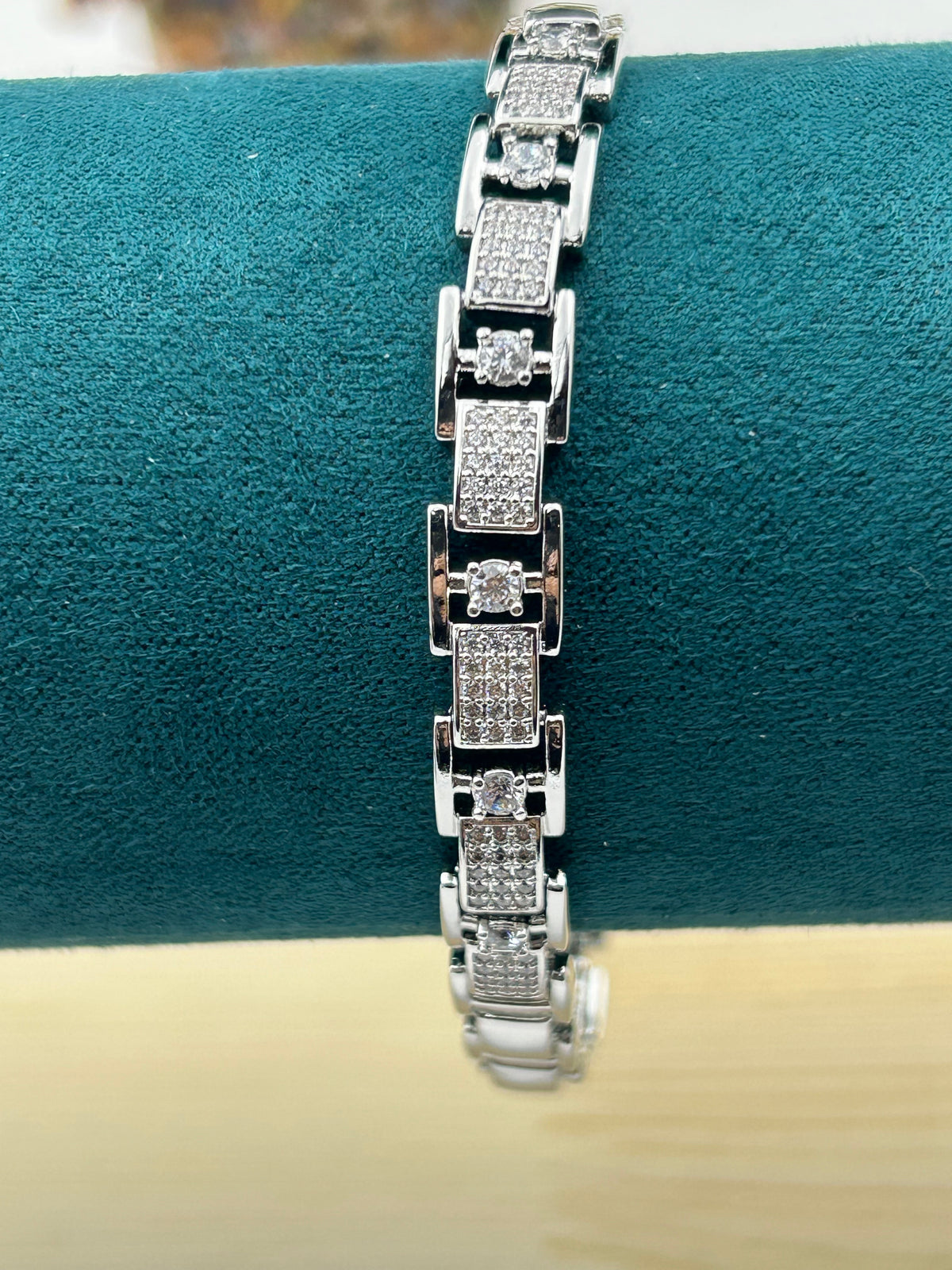 Elara Luxe AD Link Tennis Bracelet