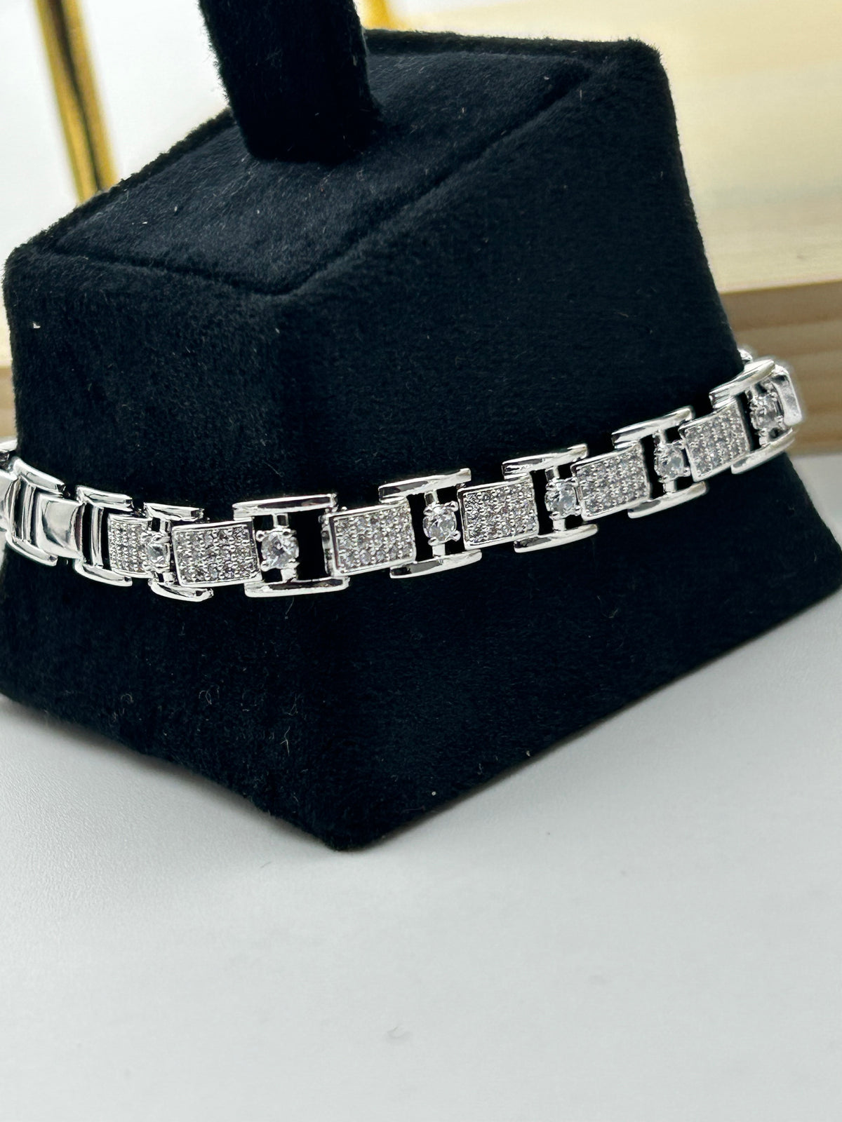 Elara Luxe AD Link Tennis Bracelet