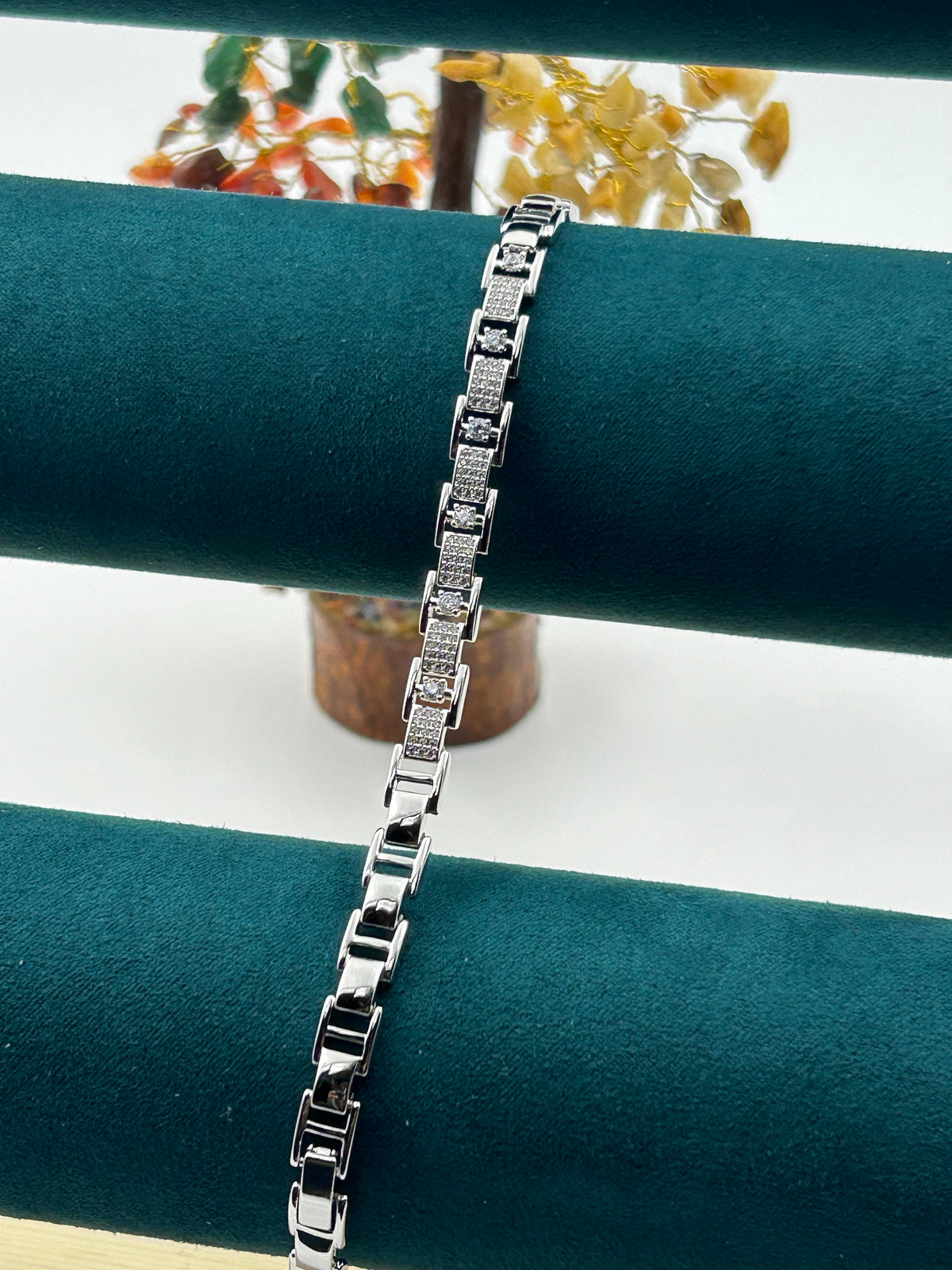 Elara Luxe AD Link Tennis Bracelet