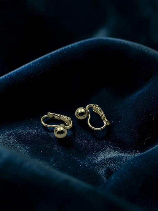 Golden Pearl Hoop