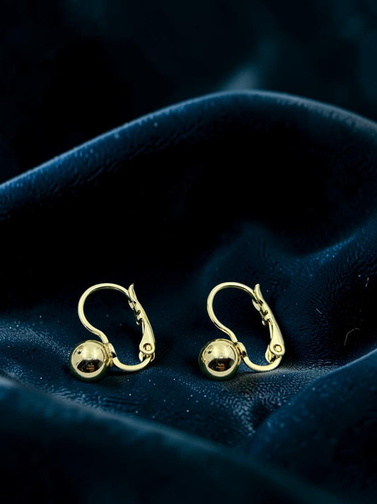 Golden Pearl Hoop