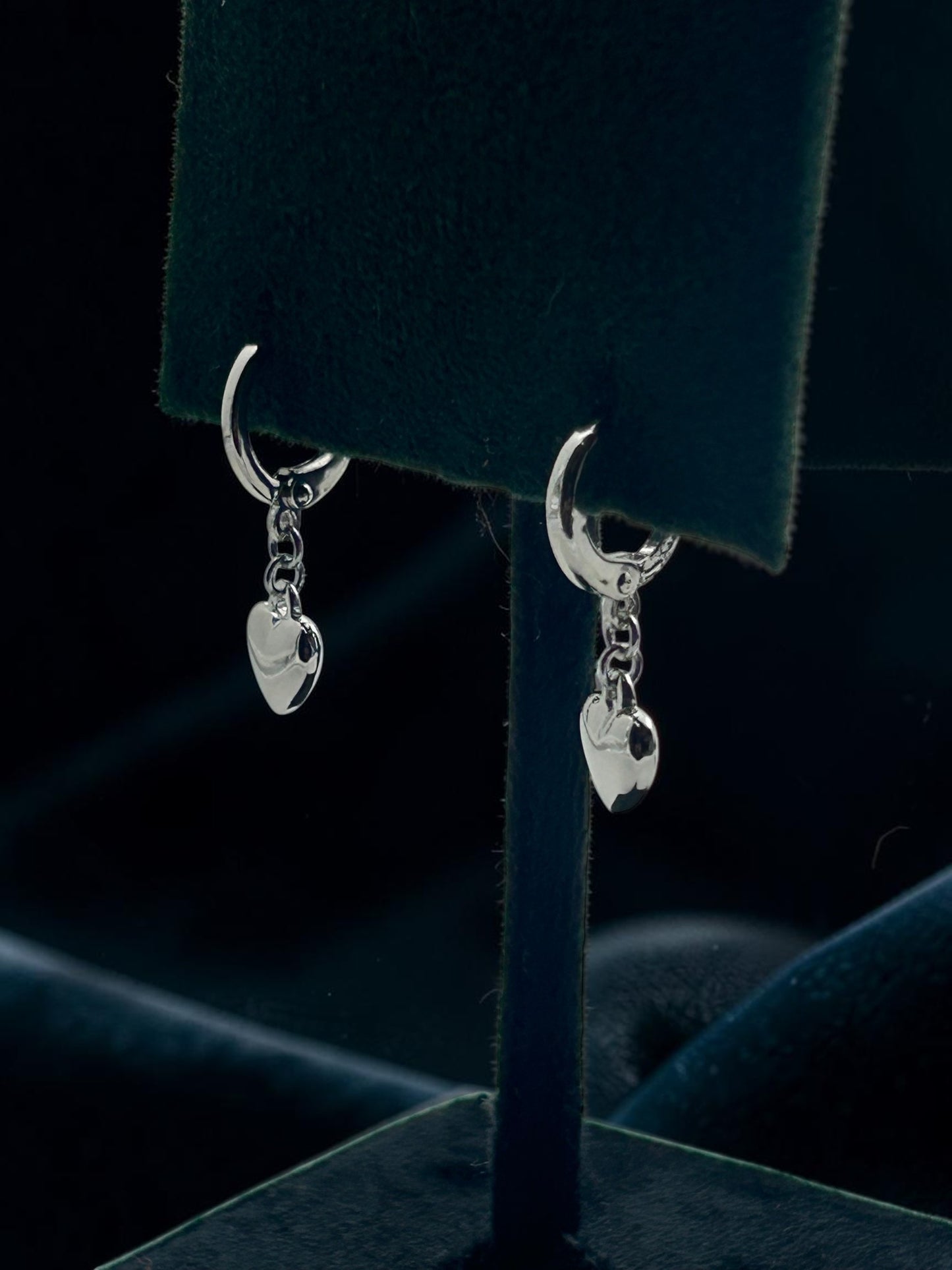 Hanging Heart Hoops