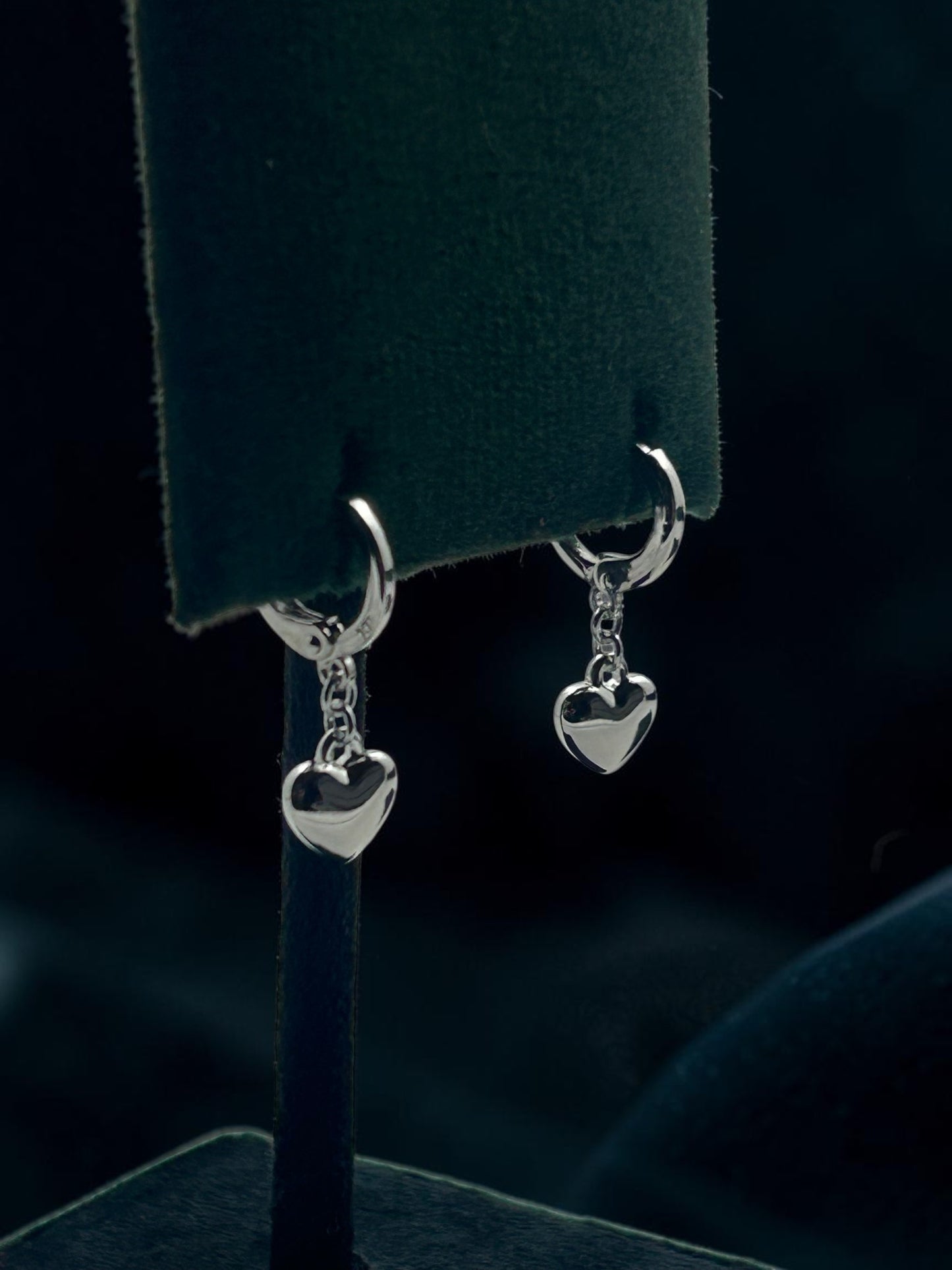 Hanging Heart Hoops