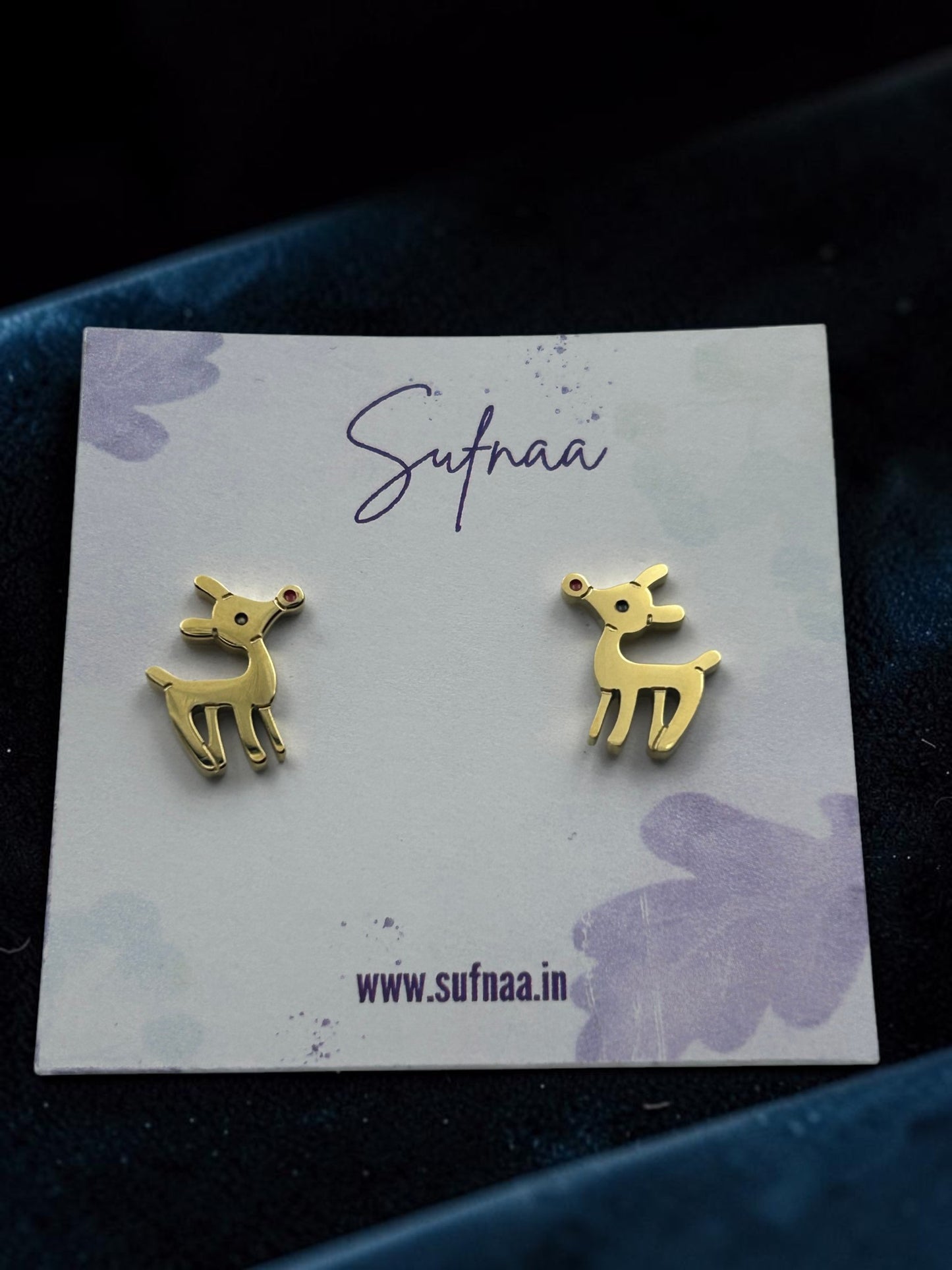 Golden Deer Studs