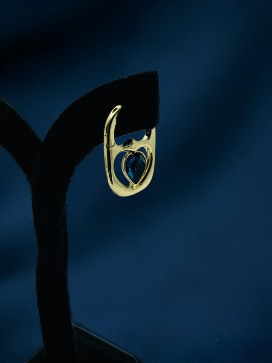 Love Lock Sapphire Earrings