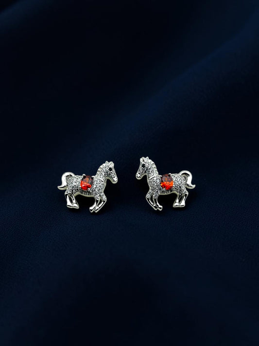 Ruby Stallion Earrings